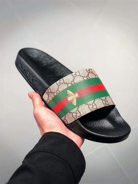 gucci trainers bee fake|gucci slides are they real.